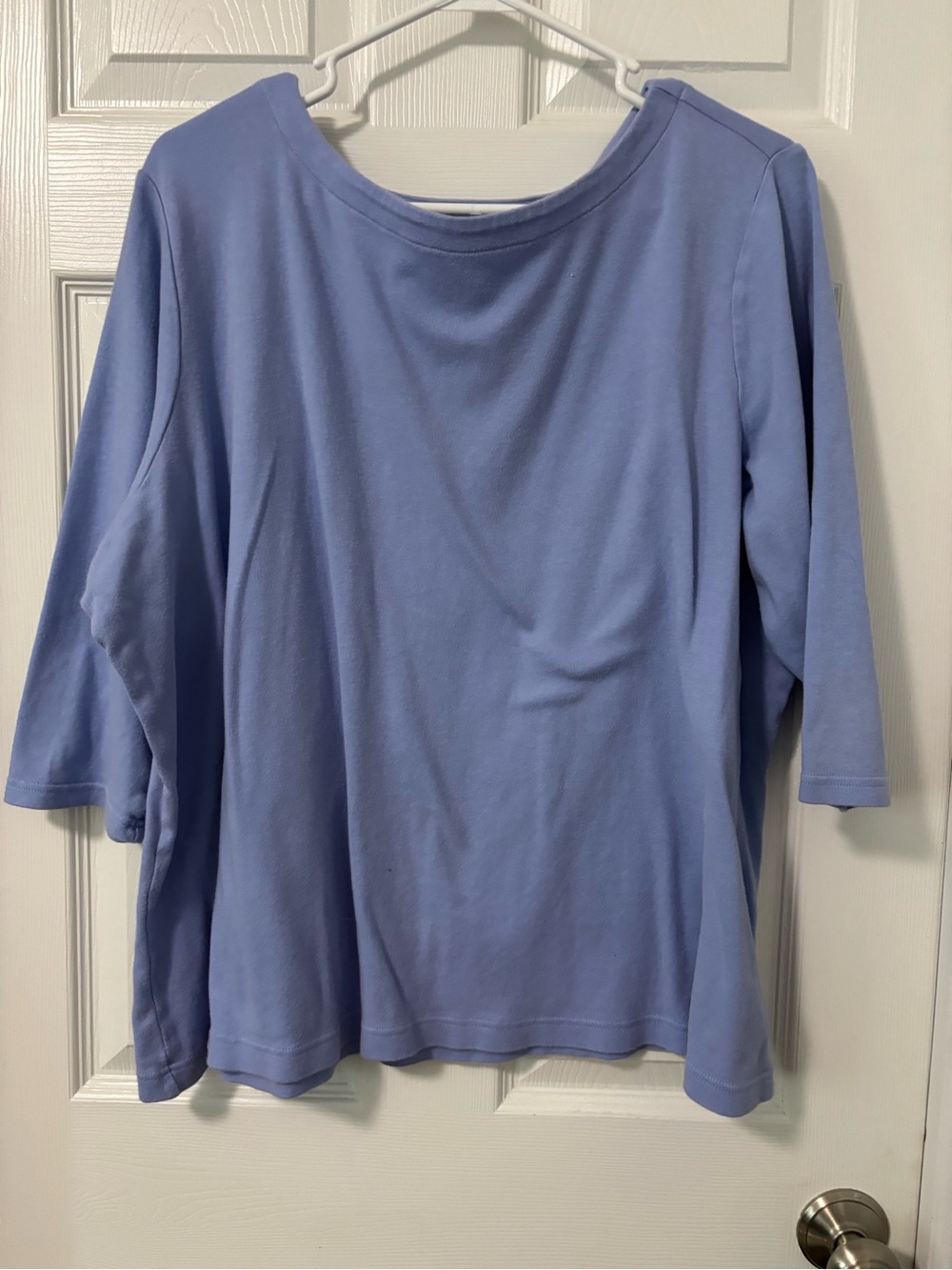 croft & barrow Lavender Boatneck 3/4 Sleeve Tunic